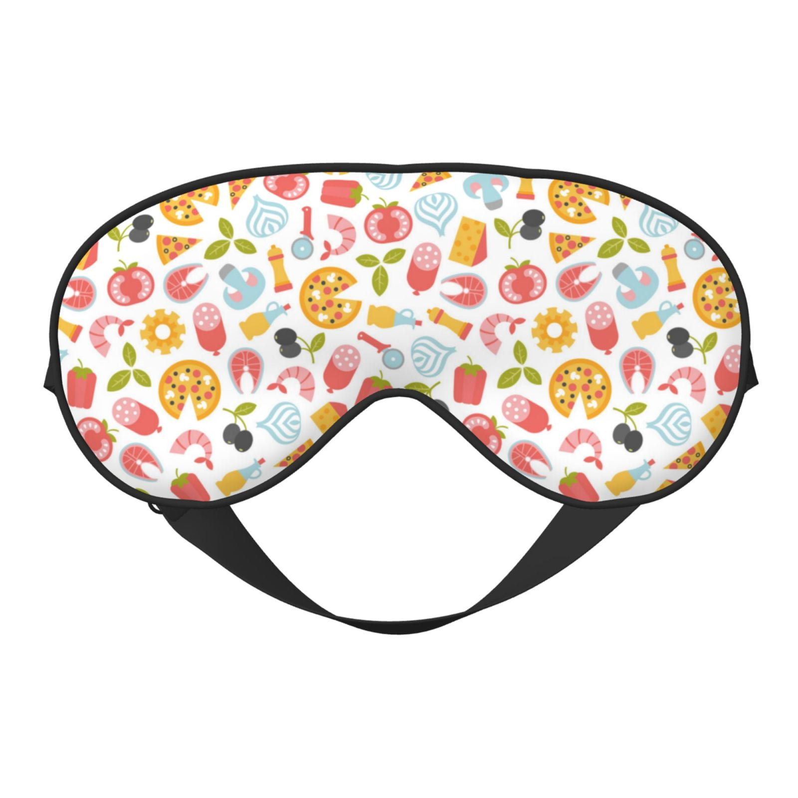 Cauagu Afternoon Tea Print Sleep Eye Mask, Blindfold Eye Sleep Shade
