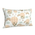 Cauagu Air Balloon and Flower Print Pillow Covers with Envelope Closure
