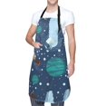 thumbnail image 1 of Cauagu Alpaca Astronaut in Space Aprons with Pockets,Waterproof Apron for Women,Kitchen Cooking Apron Adjustable Bib Aprons Chef Apron for Cooking,Drawing,Crafting, 1 of 8