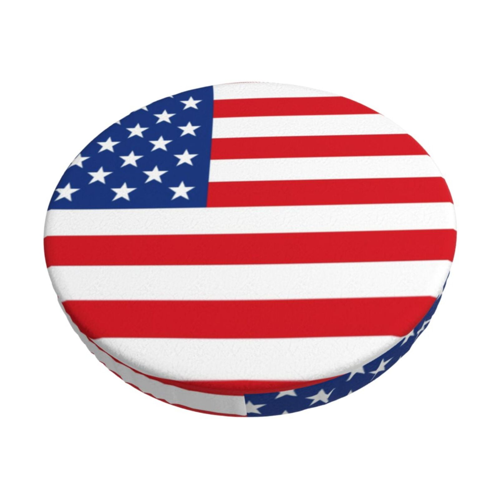 Cauagu America Flags3 Print Round Stool Covers,Seat Cushion for Round