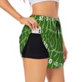 thumbnail image 1 of Cauagu American Football Field2 Print Women's 2 in 1 Running Shorts Athletic Workout Gym Yoga Shorts Running Shorts for Women-Large, 1 of 7