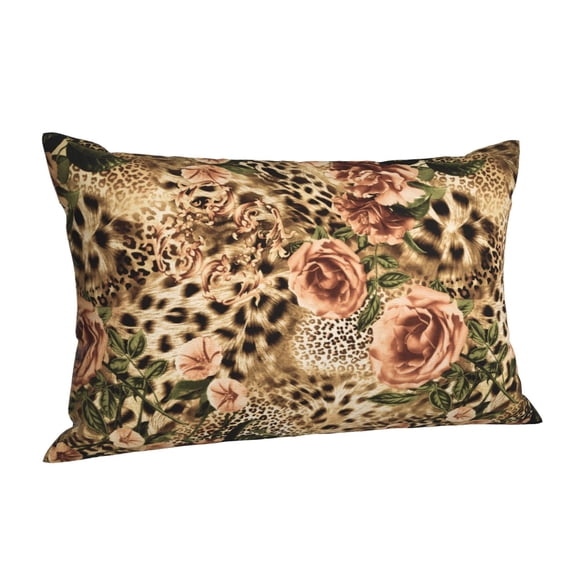 Cauagu Animal Leopard Print Pillow Covers with Envelope Closure,1PC Pillow Cases Decorative Pillow Case for Bed & Couch, Pillows Not Included-20"x30"