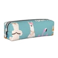 thumbnail image 1 of Cauagu Animal Meditation Print Leather Pencil Pen Case - Stationery Bag Portable Stationery Bag Big Capacity Pencil Pouch Cosmetic Organizer Bag for Men & Women, 1 of 7