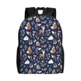 thumbnail image 1 of Cauagu Animals And Wildflowers Print Backpacks,Travel Daypack Casual Laptop Backpack Bookbag Fits 15 Inch Computer for Men Women, 1 of 8