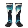 thumbnail image 1 of Cauagu Artistic Moon Valley Wolf Print Women's Men's Ankle Socks 1-pack Casual Athletic Socks for Unisex Adult Moisture-Wicking Socks for Daily Wear/Running/Sport, 1 of 8