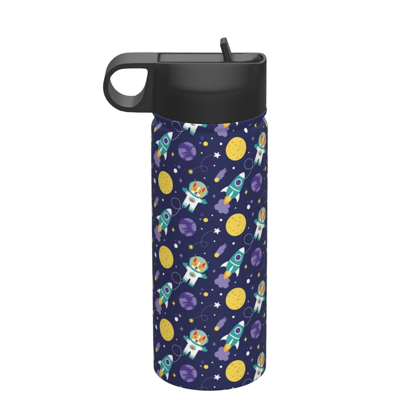 Hazlget Corgi Dog Water Bottle - 20oz Insulated Stainless Steel Travel Mug With Straw Lid, Vacuum Insulation