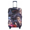 thumbnail image 1 of Cauagu Astronaut In Cosmic Garden Print Travel Luggage Cover,Travel Dust-proof Suitcase Cover Softside Suitcase Protector for 18-32inch,Not Included Suitcase, 1 of 8