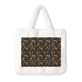 thumbnail image 1 of Cauagu Autumn Floral Pattern Women's Plush Tote Bag,Soft Underarm Bag Ladies Fluffy Shoulder Bag Plush Handbag Women Furry Tote Bag for Autumn and Winter, 1 of 7