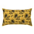 Cauagu Autumn Sunflower Print Pillowcase with Envelope Closure,Soft