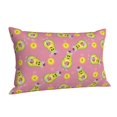 Cauagu Avocado And Sun Print Pillow Covers with Envelope Closure,1PC