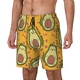 thumbnail image 1 of Cauagu Avocado Dog Print Mens Swim Trunks Quick Dry Board Shorts Swim Shorts with Compression Liner Bathing Suits-3X-Large, 1 of 6