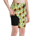 thumbnail image 1 of Cauagu Avocado Print Swim Trunks for Men,Youth Boys Swim Shorts Compression Liner Beach Shorts Boys' Swimming Shorts 7-20 Years Bathing Suit-Large, 1 of 7