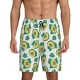 Cauagu Avocado Sleeping Print Pajama Bottoms for Men Sleep Pajama