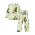 thumbnail image 1 of Cauagu Avocado for Exercise Print Men's Long-Sleeve Pajama Set,Soft Button-Front 2Pjs for Men Long Sleeve Men’s Sleepwear-Large, 1 of 7