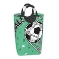 Cauagu BALL INSIDE THE NET GOAL Print Hamper Basket Bin,Extra Large