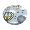 Cauagu Balloon Vintage Print Round Stool Covers,Seat Cushion for Round