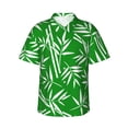 thumbnail image 1 of Cauagu Bamboo Print Hawaiian Shirt for Men,Casual Short Sleeve Button Down Shirts Summer Beach Men's Regular-Fit Short-Sleeve Print Shirt -Large, 1 of 6