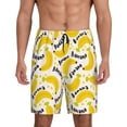 thumbnail image 1 of Cauagu Banana Fruit Print Pajama Bottoms for Men Sleep Pajama Shorts Elastic Waistband Sleep Pajama Short Men's PJ Shorts -3X-Large, 1 of 6