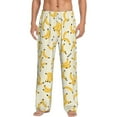 thumbnail image 1 of Cauagu Banana Mens Pajama Pants Sleep & Lounge Pants,PJ Bottoms with Pockets-Medium, 1 of 7