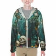 Cauagu Baroque Floral Still Life Print Sun Protection Jacket for Teen