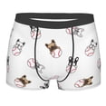 thumbnail image 1 of Cauagu Bbaseball Dog Print Boxer Briefs for Men,Comfortable Breathable Men's Underwear Moisture Wicking Underpants -Large, 1 of 8