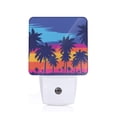 thumbnail image 1 of Cauagu Beach with Palm Trees Print LED Nightlight,0.5W Night Lights Plug into Wall 1 Pack with Dusk-to-Dawn Light Sensor Soft Glow Lamp for Bathroom Adult Hallway-UK, 1 of 7
