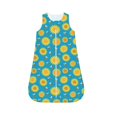 Cauagu Bee Sunflower for Infant Wearable Blanket,Unisex, Girl, Boy