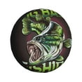 thumbnail image 1 of Cauagu Big Bass Fish Print Travel Luggage Cover,Travel Dust-proof Suitcase Cover Softside Suitcase Protector for 18-32inch,Not Included Suitcase-16 inch, 1 of 6