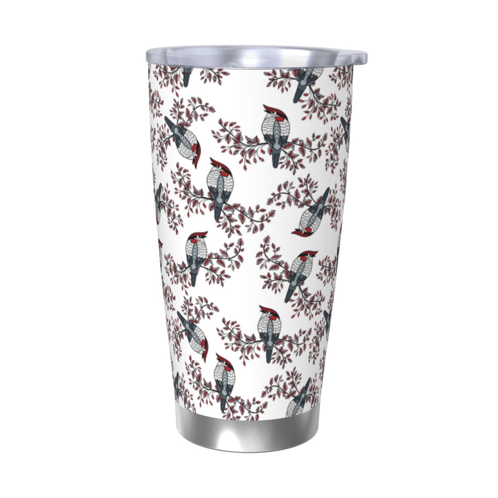 Cauagu Bird Pattern 20oz Tumbler Stainless Steel Vacuum Insulated