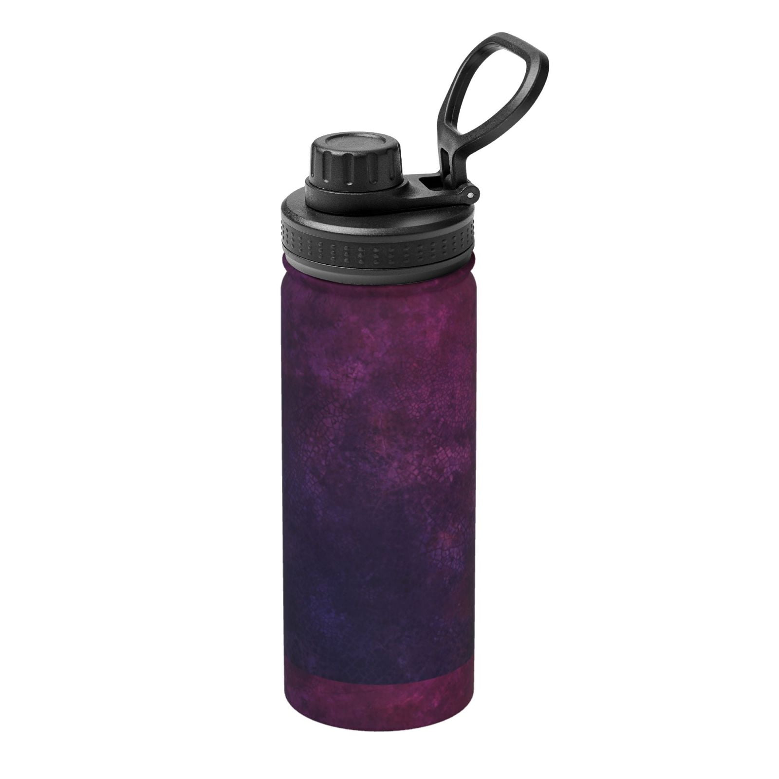 Cauagu Black Dark Blue Purple Print 18oz Vacuum Insulated Stainless ...