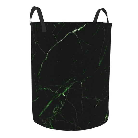 Cauagu Black Marble for Laundry Basket,Collapsible Organizer Basket for Storage Bin Toy Bins Gift Baskets Bedroom Clothes Children Nursery Hamper -Small