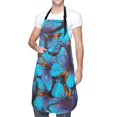 thumbnail image 1 of Cauagu Blue Butterflies Aprons with Pockets,Waterproof Apron for Women,Kitchen Cooking Apron Adjustable Bib Aprons Chef Apron for Cooking,Drawing,Crafting, 1 of 8