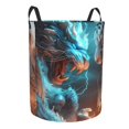 Cauagu Blue Dragon And White Tiger for Laundry Basket,Collapsible