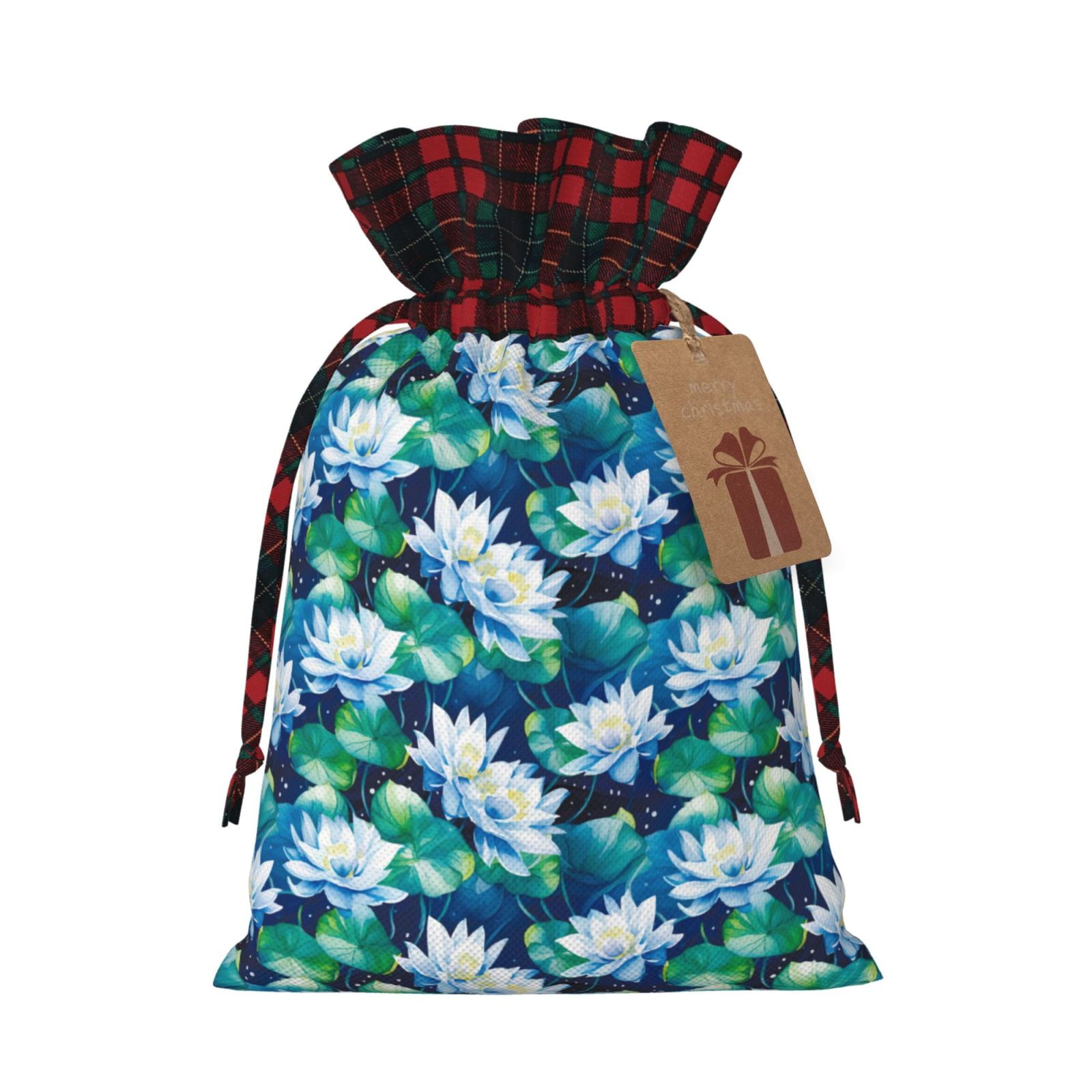 6-Piece Christmas Gnome Gift Bags With Drawstrings - 3D Reusable Xmas Party Favor Bags