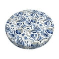thumbnail image 1 of Cauagu Blue Paisley Print Round Stool Covers,Seat Cushion for Round Bar Stool Chair Seat Cover for Bar Round Chair Fits for 12/13/14in Bar Stool Cushion, 1 of 7