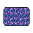Cauagu Blue Skull Leaf Print Laptop Sleeve Case, Laptop Cover Portable