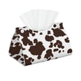 thumbnail image 1 of Cauagu Brown Cow for Large Tissue Box Cover Rectangular–Plus Size Rectangle Tissue Box Holder Long Tissue Holder for Bathroom/Car/Office Decor 7.9X4.9X4.9'', 1 of 7