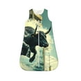 Cauagu Bull Charging Through Waves for Infant Wearable Blanket,Unisex