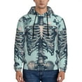 thumbnail image 1 of Cauagu Butterflies Skull Bows for Men's Pullover Hooded Sweatshirt Athletic Casual Hoodie Aautumn Hoodie Sweatshirt for Men Pullover Casual Hooded Sweatshirt-Large, 1 of 7