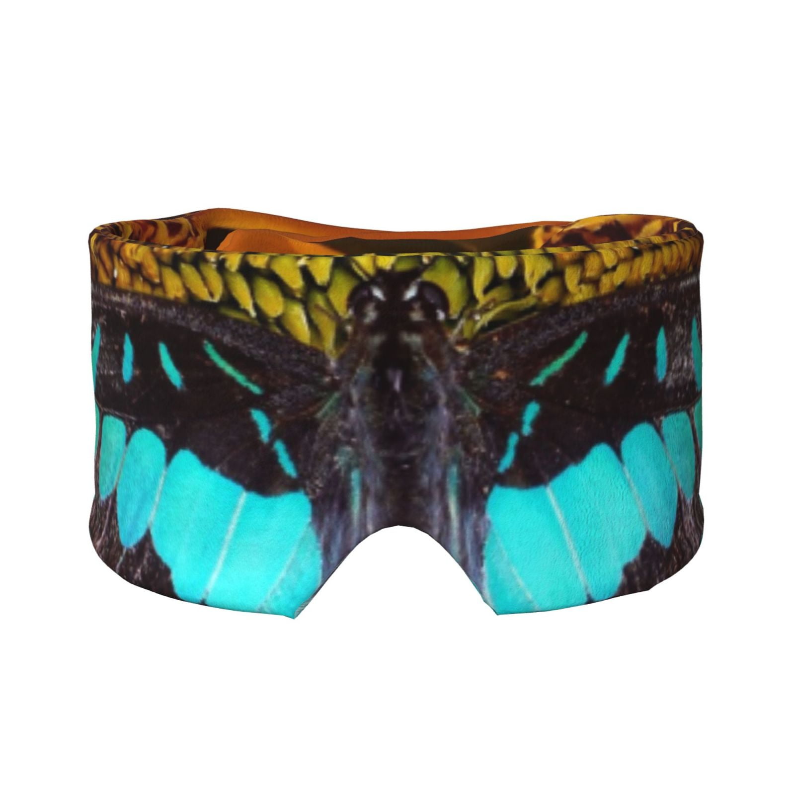 Cauagu Butterfly Alighted On Sunflowers Print Blocking Sleep Eye Masks
