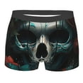 thumbnail image 1 of Cauagu Butterfly Flower Skull Print Boxer Briefs for Men,Comfortable Breathable Men's Underwear Moisture Wicking Underpants -XX-Large, 1 of 8