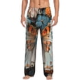 thumbnail image 1 of Cauagu Butterfly and Bloom Beauty Mens Pajama Pants Sleep & Lounge Pants,PJ Bottoms with Pockets-Large, 1 of 7