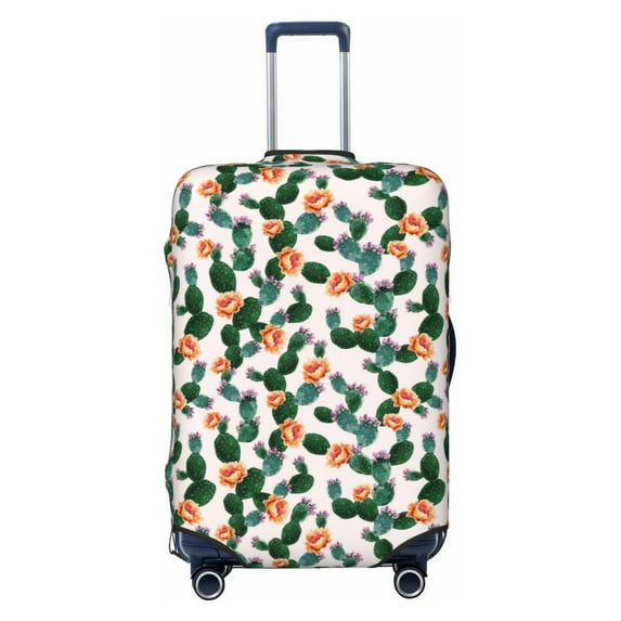 Cauagu Cactuses Print Travel Luggage Cover,Travel Dust-proof Suitcase Cover Softside Suitcase Protector for 18-32inch,Not Included Suitcase