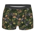 thumbnail image 1 of Cauagu Camouflage Skulls Print Boxer Briefs for Men,Comfortable Breathable Men's Underwear Moisture Wicking Underpants -Medium, 1 of 8