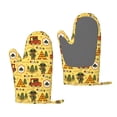 thumbnail image 1 of Cauagu Car Tent Trees Print Oven Mitts 2 Piece Set,BBQ Gloves Grilling Gloves Kitchen Silicone Oven Gloves Heat Resistant Oven Mitts for Barbecue Cooking & Baking, 1 of 6