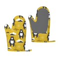 thumbnail image 1 of Cauagu Cartoon Bear Yellow Print Oven Mitts 2 Piece Set,BBQ Gloves Grilling Gloves Kitchen Silicone Oven Gloves Heat Resistant Oven Mitts for Barbecue Cooking & Baking, 1 of 6
