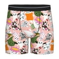 Cauagu Cartoon Halloween Print Men's Boxer Briefs, Funny & Cute