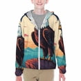 thumbnail image 1 of Cauagu Cartoon Iceberg Bald Eagle Print Sun Protection Jacket for Teen,Full-Zipper Long Sleeve Sun Shirts with Pockets UV Hoodie Shirts Outdoor Athletic Jacket-Medium, 1 of 7