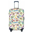 thumbnail image 1 of Cauagu Cartoon Labrador Retriever Print Travel Luggage Cover,Travel Dust-proof Suitcase Cover Softside Suitcase Protector for 18-32inch,Not Included Suitcase, 1 of 8