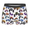 thumbnail image 1 of Cauagu Cartoon Monster Trucks1 Print Boxer Briefs for Men,Comfortable Breathable Men's Underwear Moisture Wicking Underpants -XX-Large, 1 of 8